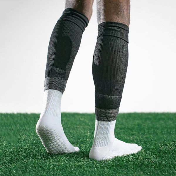 2 par over-kneet fotballstrømper leggkompresjonsstrømper for voksne løping fitness forlengelsesrør menn og kvinner hoppetau leggings Fluorescent Green