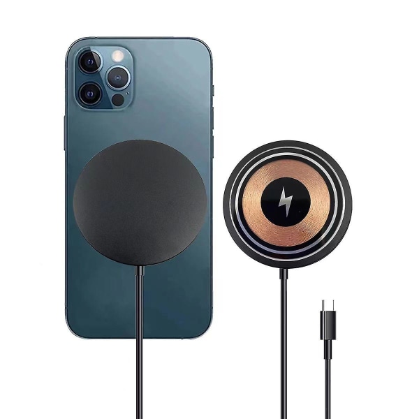 Induktionsoplader Magnetisk Oplader, 15w Hurtig Magnetisk Trådløs Oplader Trådløs Hurtigopladning Transparent Version Til Iphone 14/14 Plus/14 Pro/14 Pro
