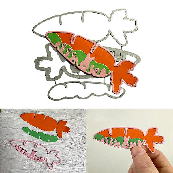 Påskmorot Metallskärverktyg Scrapbooking Stencil Kort Prägling Skärmaskiner