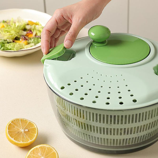 Multifunktionell Pp Fruktdränkskål Med Lock Snabb Stänksäker Grönsakstork För Sallad Spenat Kål