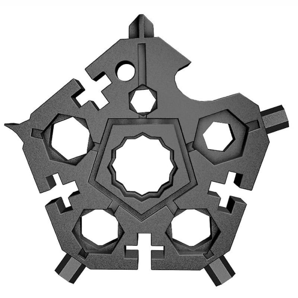 Black Snowflake Monityökalulahjat miehille 23 in 1 Multi Tool ruostumattomasta teräksestä valmistettuja lisävarusteita Ihanteellinen gadget-lahja