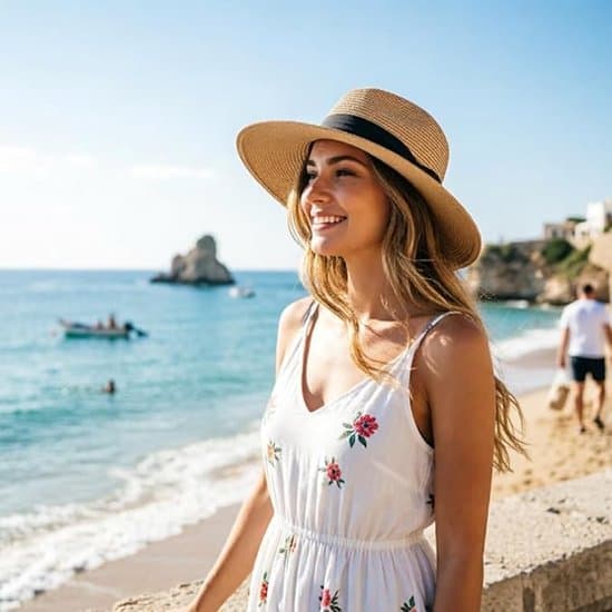 Solhat - Stråhat til mænd og kvinder - Bredskygget sommer solhat - UV-beskyttelse til strand og rejser - Sort