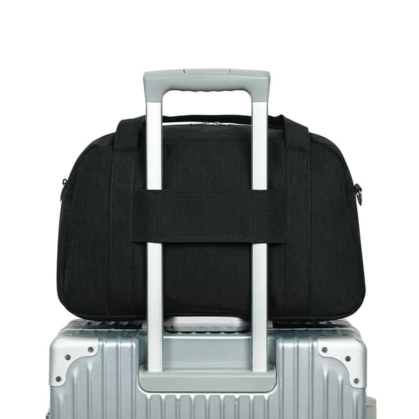 Rejsetaske 40x20x25cm Håndbagage til Fly, Sammenfoldelig, 20L Bagagepose (Sort)