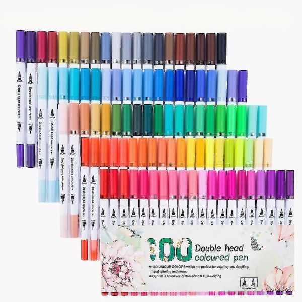 Akrylpenner, 48-fargers permanente vanntette tusjpenner for maling av steiner, gjør-det-selv-fotoalbum, akrylpenner i plast