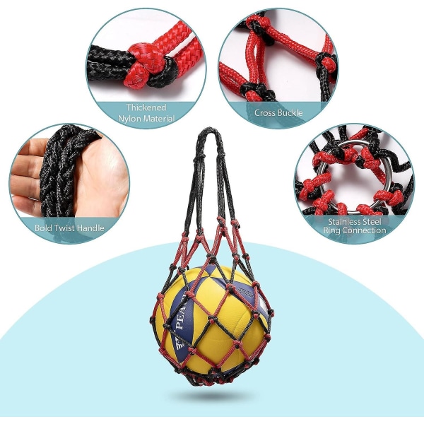 2 stk-ballonpose Stor netnetpose til sammenfoldning af nylonnetposeopbevaring Holdbar Genanvendelig
