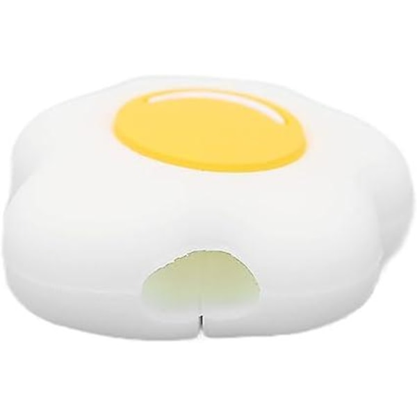 (3-pakning) Søt posjert egg ladekabelbeskytter, usb datakabelbeskytter, mobiltelefontilbehør beskyttelsesdatakabel
