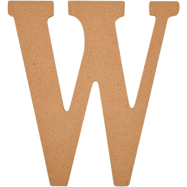 8 tuuman viimeistelemättömät MDF-kirjaimet, puiset A-Z-kirjaimet DIY-taide- ja askarteluprojekteihin, 63602 ja 63594, 8 tuumaa W + Letter 63594 8 inch