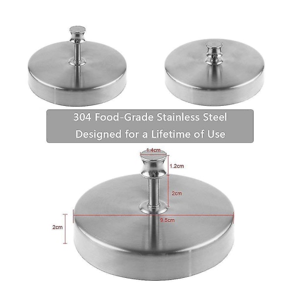 Rostfri hamburgare press hamburger maker non stick patty form idealisk för grill & perfekta hamburgare. Lätt att använda och rengöra, utan bekymmer