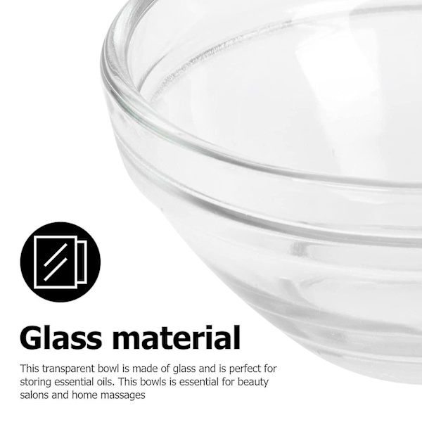 Glas ansiktsmask skål set: 10 st DIY omrörningsskålar transparent verktyg