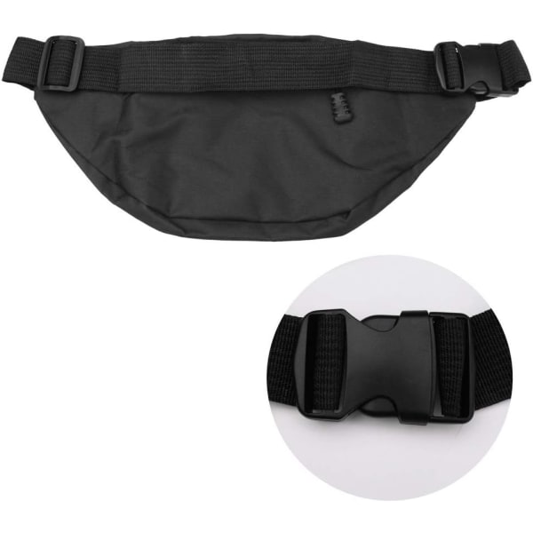Bumbag midjeväska, vattentät 4 dragkedjor Fanny Pack löpning midjeväska väska justerbart bälte midjeväska för utomhuslöpning maraton gym Cycl