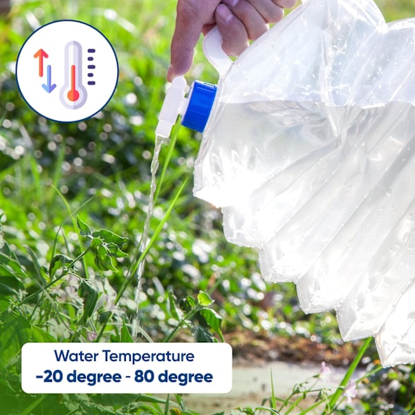 10L Stor hopfällbar vattenbehållare hopfällbar vattenhink vattenbärare camping utomhusbruk nöd bärbar plast vattenförvaringsflaska BPA