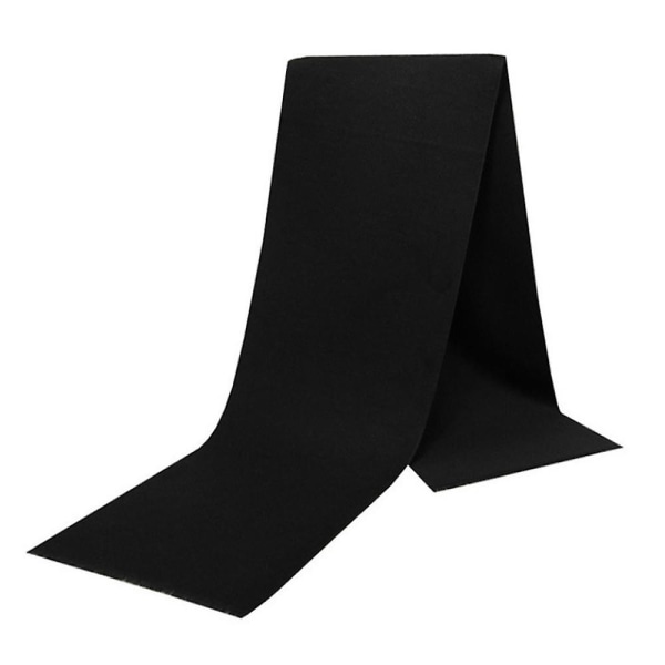 Klassisk vintertørklæde til mænd - Poiltreewing Langt blødt tørklæde med frynser, sort