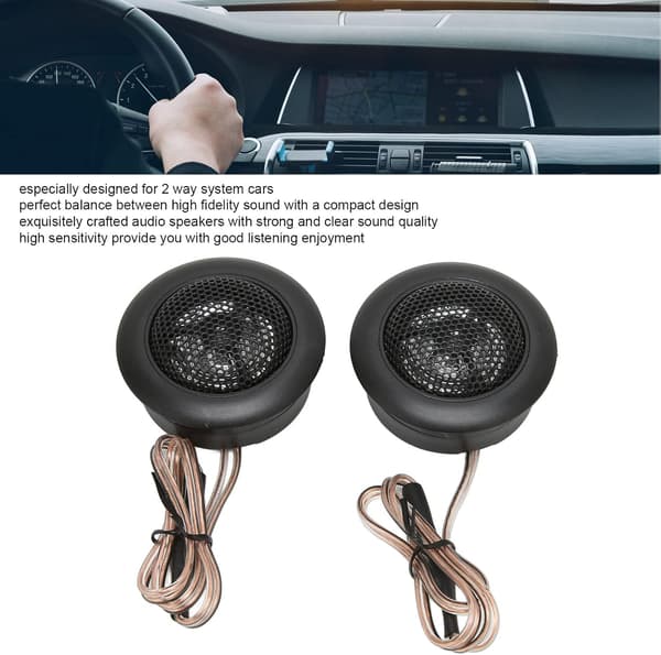 2 stk 120W 4ohm diskant innebygd kondensator mini dome diskant kraftig og klar lyd førstevalg for avansert billyd