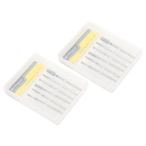 2-pack nagelfilset med diamantfilspetsar för manikyr