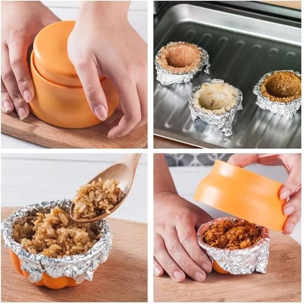 Sushiform - Ej angivet - 2 delar - PP-plast - Orange - 10,5 cm