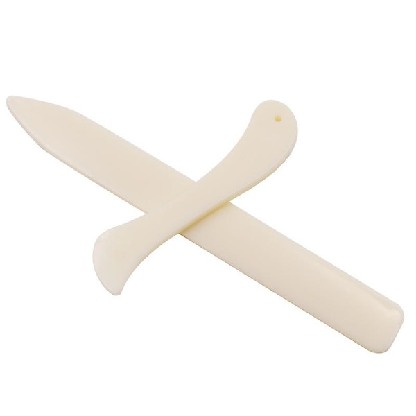 Pappersvikningsverktyg, vitt benmapp, vikningsverktyg för poängsättning, vikning av papper, läderhantverk, origamiverktyg för pappershantverk, bokbindning, kort (2 S