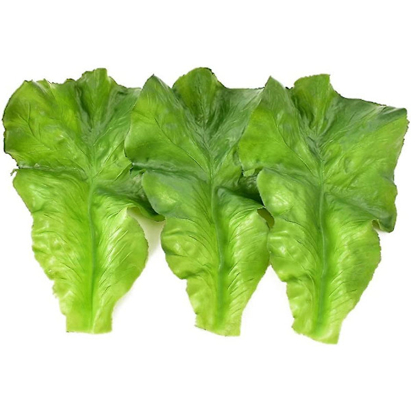 Falska salladsblad Konstgjorda grönsaker Sallad Simulering Plast Livsliknande