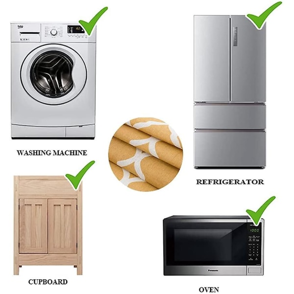 2 stk kjøleskapsdeksel, kjøleskapsbeskyttelsesdeksel, støvdeksel for vaskemaskin, med sidelommer, for kjøleskap, vaskemaskin
