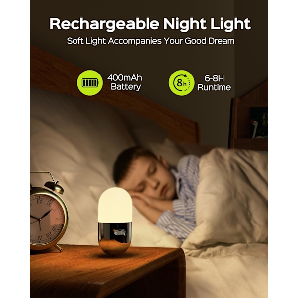 Genopladelig Campinglampe, Bærbar Campinglampe, Udendørsudstyr Atmosfære Lampe Gyngende Legetøj til Strømafbrydelser, Vandreture, Picnic