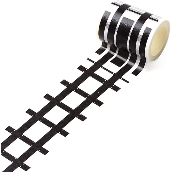 4 stk Highway dekorative klistermærke tape Roll Aftagelig selvklæbende tape maskeringstape