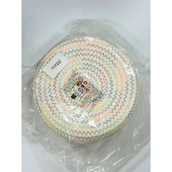 Punotut puuvillaköysi säilytyskorit, 2 kpl punotut pyykkikorit, lelujen säilytyskorit, lelut, kirjat, olohuone, lastenhuone, punotut ba Embroidered Rainbow on Beige