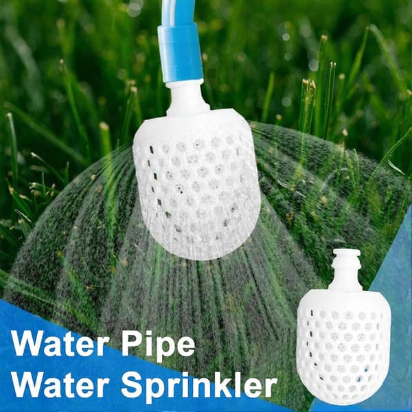 Bubblersprinkler Plastdiffusor Översvämningsmunstycke Vattenrör Vattenmunstycke för Skonsam Vattning av Växter White