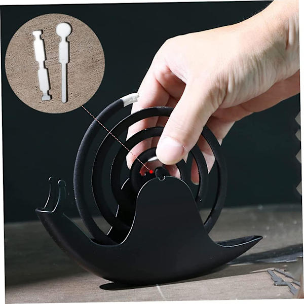 Myggspiralboks Sneglen Brannsikker Myggspiralboks 2 stk Myggspiralbrett Askebrett Bærbar Myggspiralapparat Myggspiralholder
