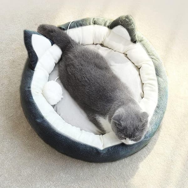 Kattbädd Lugnande Kattsäng Grå