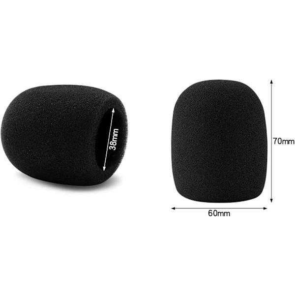 5 stk. Multifarvede Mikrofon Mic Covers Skum Tyk Håndholdt Vindskærm Karaoke Mic Covers Genanvendelige Gul Blå Grå Rød Sort