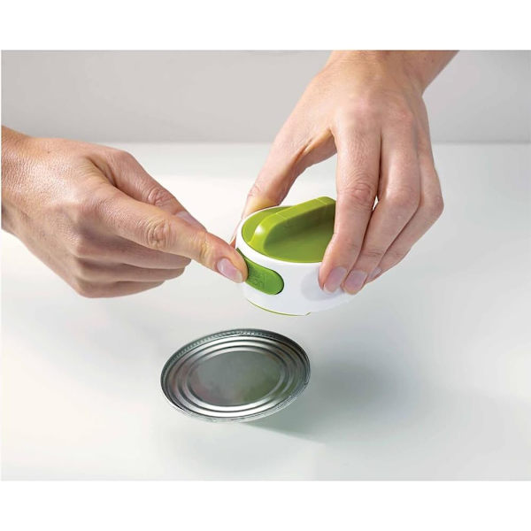 Can-Do Kompakt Dåseåbner, Dåseåbner med automatisk greb, Hvid/Grøn White/Green 36