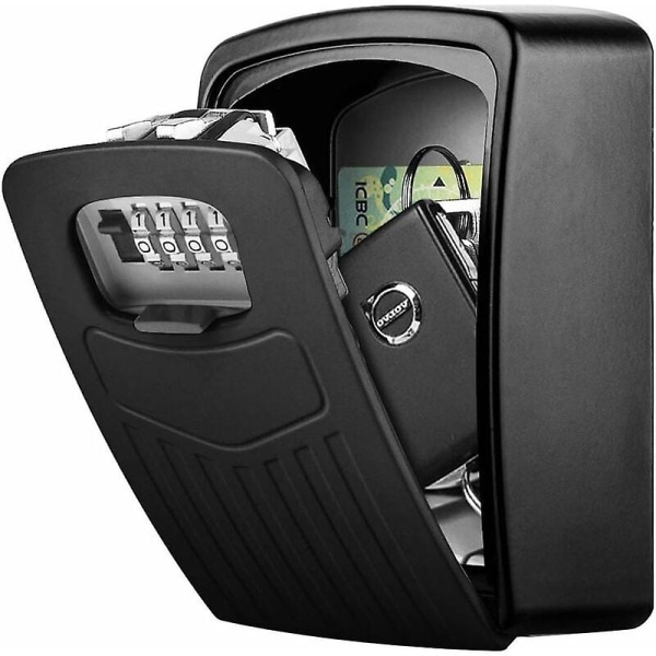 Turvallinen avainlaatikko, Superior-suuravainlaatikko, avainlokero 4-numeroisella numerokoodilla, seinään kiinnitettävä suoja-avainlaatikko sisäkäyttöön ulkokäyttöön kotitoimistoon Autotallikoulu