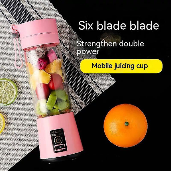 Bärbar multifunktionell USB-uppladdningsbar juicemugg frukt elektrisk juice omrörningsmugg
