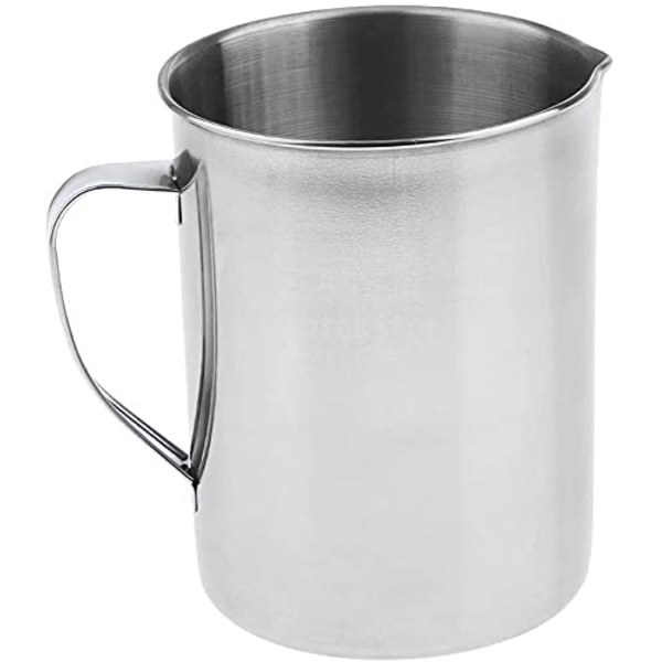 2L Målebæger i rustfrit stål til laboratorium med håndtag