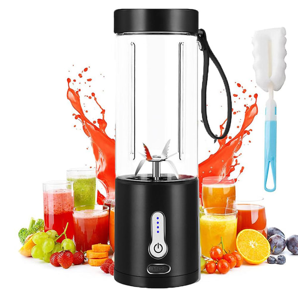 Kraftig bærbar blender for shakes og smoothies, personlig blender med oppladbar