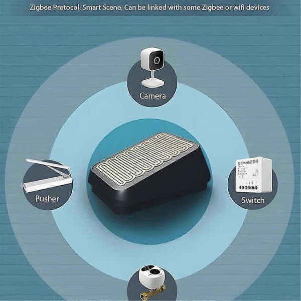 Zigbee Smart Regnsensor för Utomhus Trådlös Regndetektion Vattentät, Zigbee Hub Krävs, Linkag