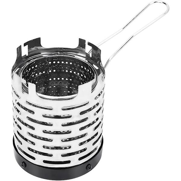 Camping Mini Heater, Bærbar Rustfritt Stål Teltvarmedeksel Med Håndtak Og Oppbevaringspose Camping Varmt Utstyr Varmer For Små Kaldt Vær Telt