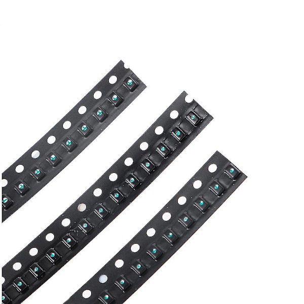 100 st 5 färger Smd 0805 LED-ljus rött grönt blått gult vitt sortiment kit