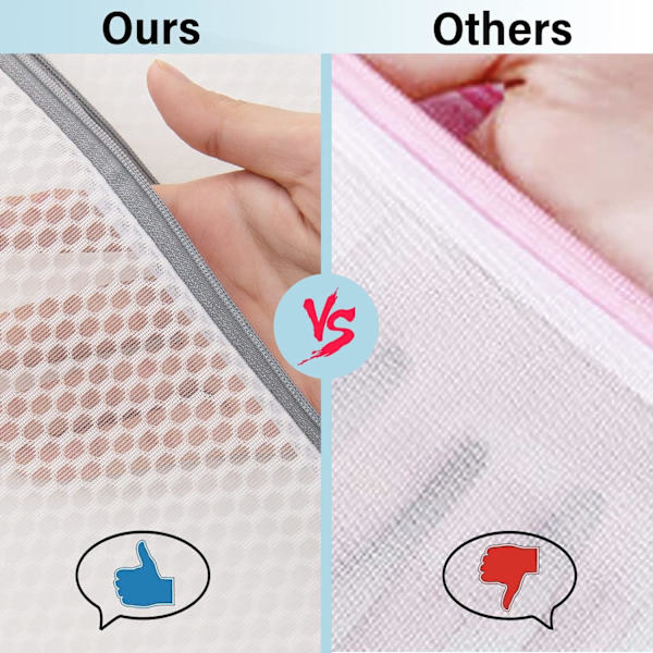 Vaskemaskinpose i Mesh for BH, Undertøy og Delikat Vask - Bra Vaskpose med Premium Glidelås Beige 2 SET