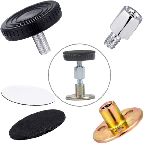 4 ställbara gängade sängramar Anti-shake verktyg Teleskopfäste, sänggavel plugg set Anti-shake fixer Anti-vibration fixeringar för hem möbler