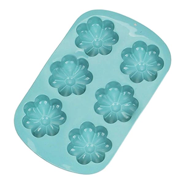 Non-Stick Blomster Silikoneform - til budding - til DIY Blue