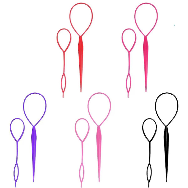 Hårfläta tillbehör hästsvans styling maker klämma fransk fläta verktyg magisk topsy svans loop hår kit för kvinnor flickor styling maker hår styling accesso