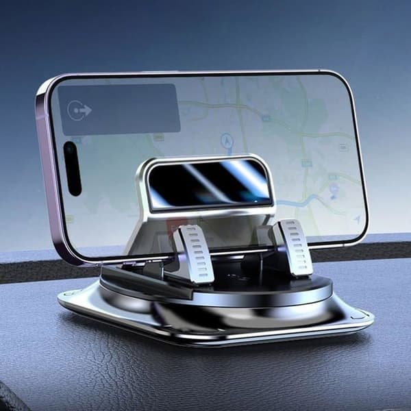 360° roterbar mobilholder for dashbord, sklisikker, universell, passer de fleste biler