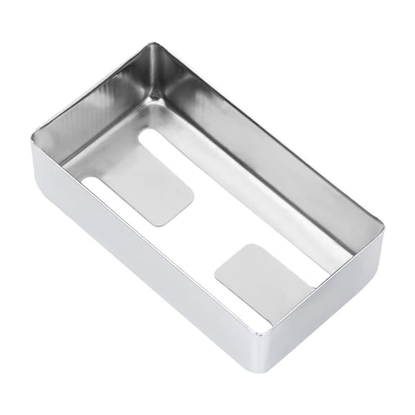 H-formad metallgitarrpickupfodral mässing Humbucker-skydd för elgitarrer silver