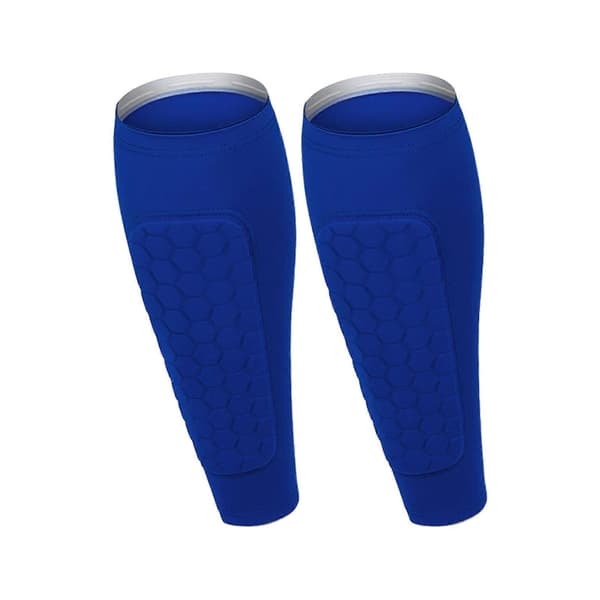 Fodboldbenskinner - med bikagepuder - til fodbold Blue