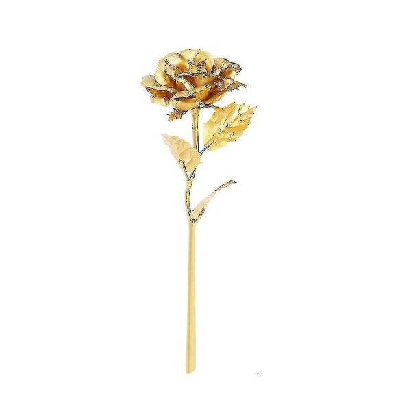 Auelife 24k Guld Rose Lang Stængel Guld Folie Kunstig Rose Blomst Gave Til Mor Kæreste Kvinder Valentinsdag Mors Dag Thanksgiving Fødselsdag Anni