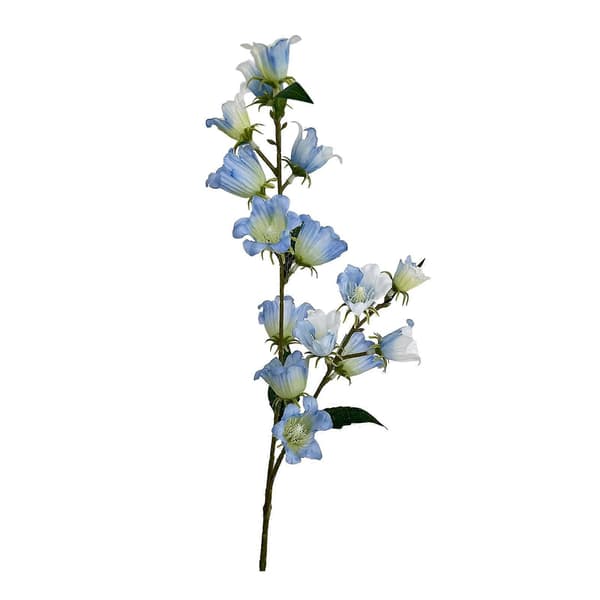 Konstgjord klockblomma för vas - Inbyggd formbar tråd - för heminredning - Romantisk elegans Light Blue