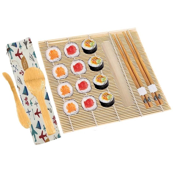 Sushi Making Kit 7-pack, Gjør det selv Sushi Maker For Nybegynnere - Sushi Rullematte