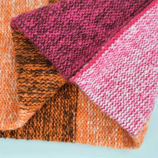Färgglad halsduk för kvinnor, stickad loop-infinity halsduk, varm vinterwrap, krage