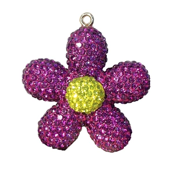 Skinnende Krystal Charm – til Piger og Kvinder – til Hverdag og Samling Purple