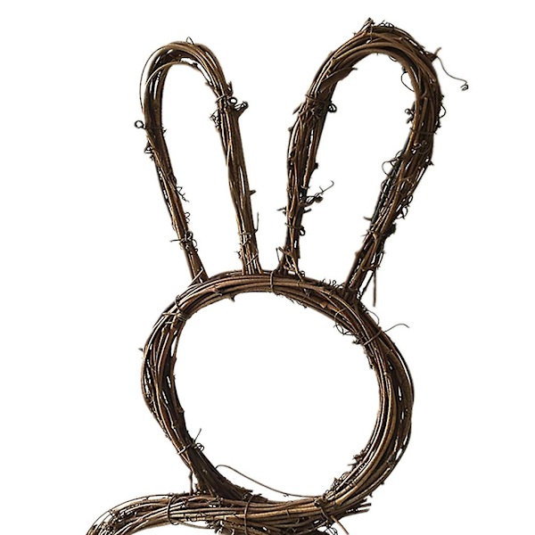 DIY rotting kanin krans girlang dörr fönster vägg hängande påsk dekoration